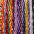 Wholesale Assorted 4mm Faceted Natural Zircon Stone Beads Gemstone for DIY Necklace Bracelets Making