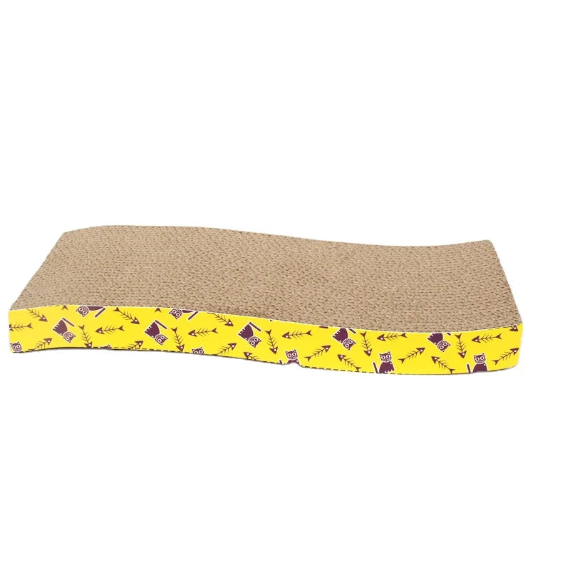 OEM Supplier Bulk Order Price Basic S Shape Customized Eco-Friendly Cat Scratching Board Corrugated Cardboard Exercise Toy