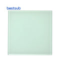 Wholesale Classic Eco-Friendly Personalized Sublimation Blanks 100*100*4mm Square Glass Mug Mat Mirror Coaster for Glass