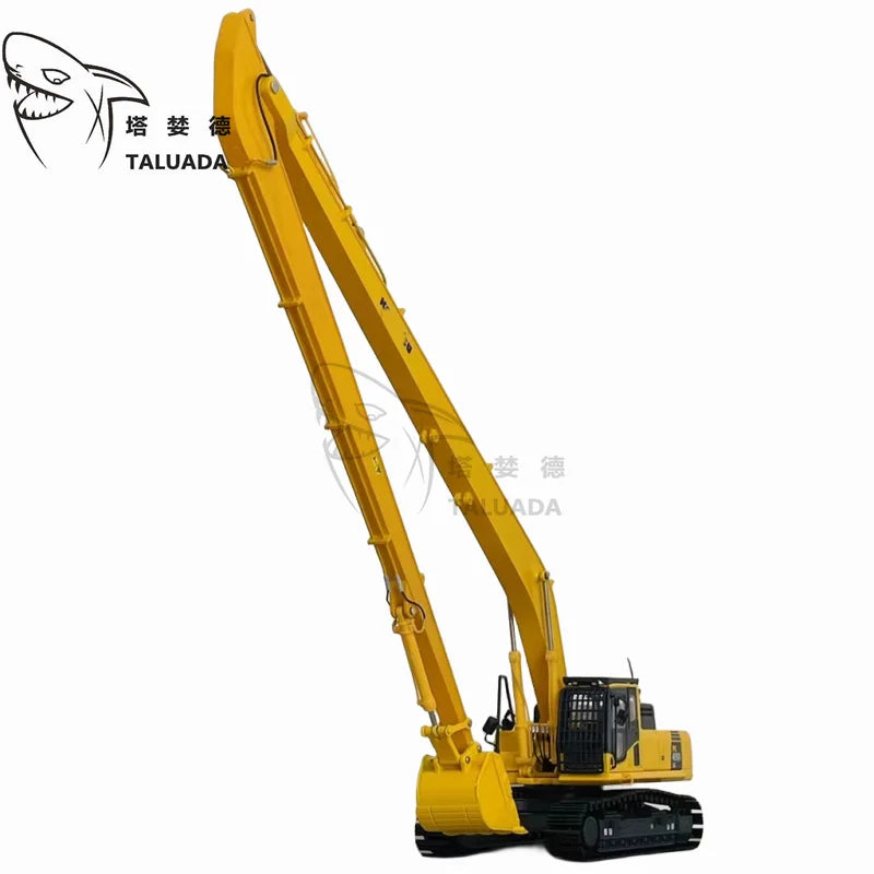 TALUADA Komatsu Alloy 1:50 Scale PC450LC-8 PC400LC-8 Lengthened Arm Telescopic Arm Grab Excavator Model