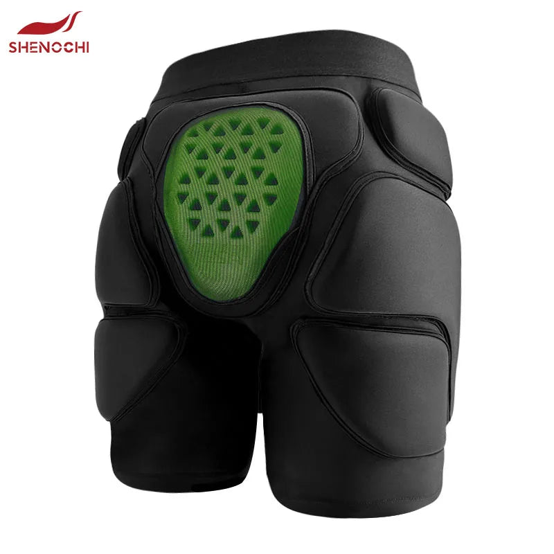 SPO Crash Pants Padded Compression Shorts - Skateboard Roller Skate Ski Snowboard Impact Protection Butt Pad