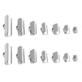 Jewelry Making Accessories Wholesale Steel Crimp Clasps Ribbon Webbing Ends Clips With Claw for Lanyards Ribbon