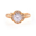 Fashion Jewelry Customized 14K Gold Wedding Rings 2 Carat Moissanite Ring for Men Women
