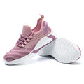 Hanagal OEM Breathable Pink Color Mesh Elastic Collar Steel Toe Cap Safety Shoes for Women 2026