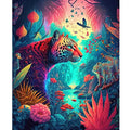 Paint by Numbers for Adults Kits Wall Art Animals Leopard Coloring by Numbers Acrylic Paint Diy Crafts for Home Decors 40x50
