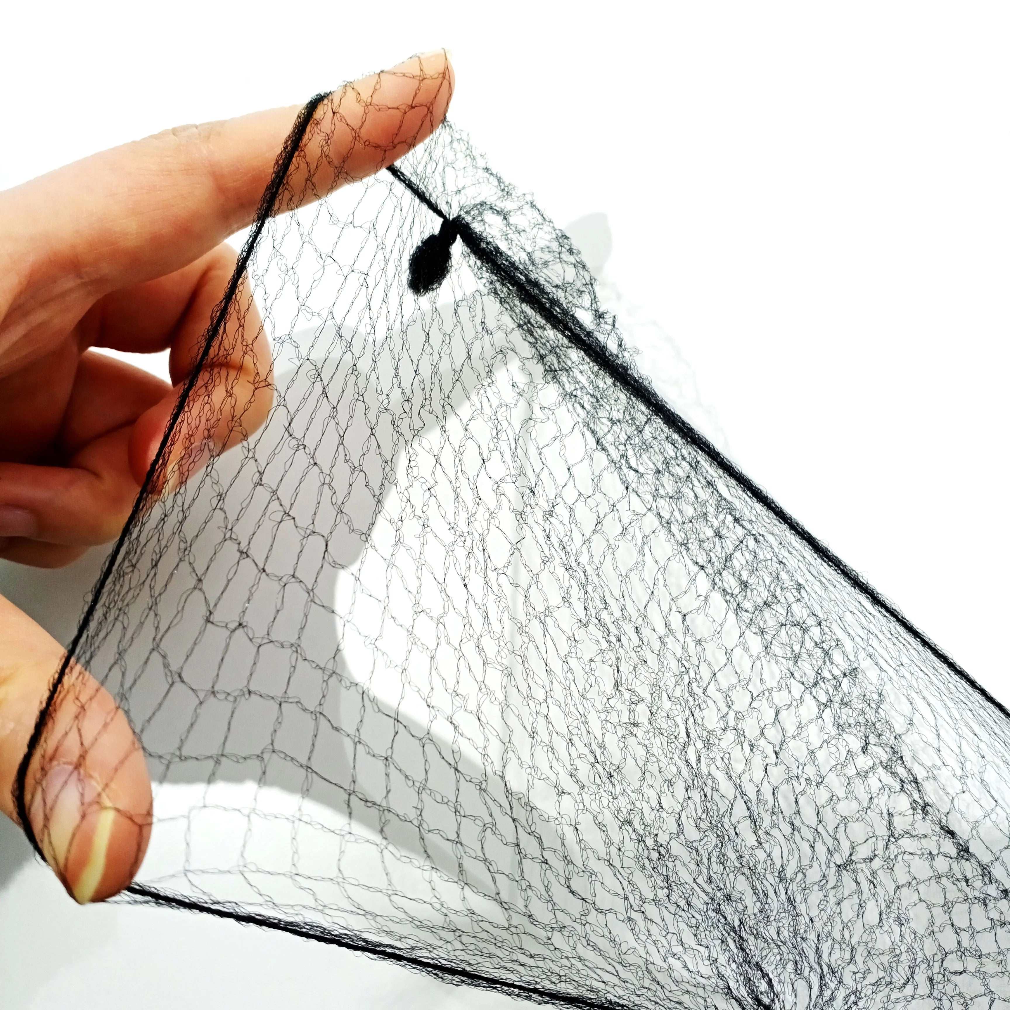 1000 Pcs/lot Nylon Hair Nets  Disposable Invisible Ventilate Hair Net for Wearing Wig Large Mesh Elastic Lined Wig Net