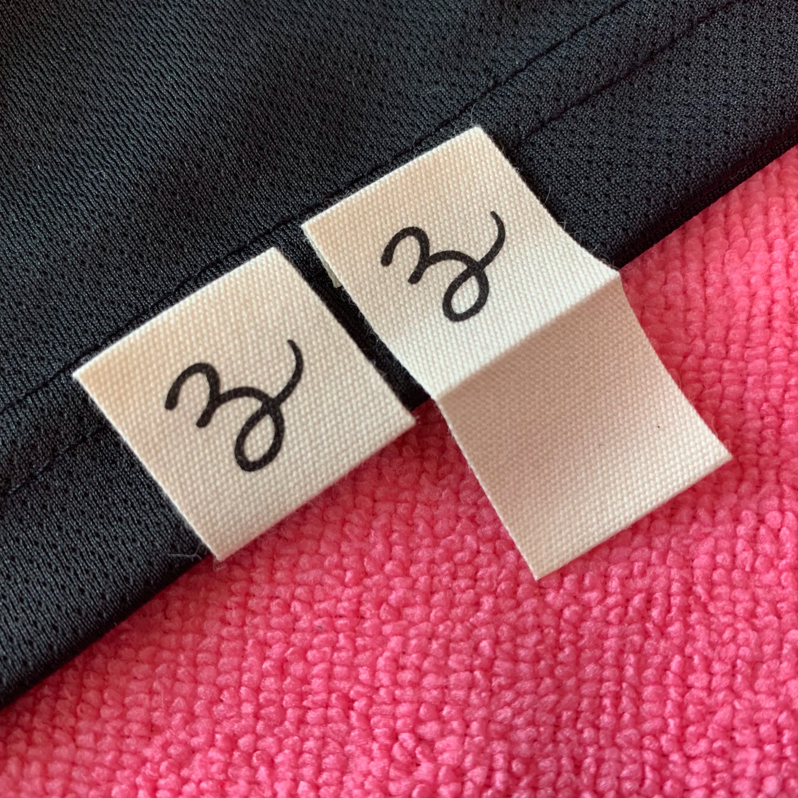 Handmade manhattan Fold Organic Cotton Hem Tagsbook Cover Fold Natural Cotton Hem Label
