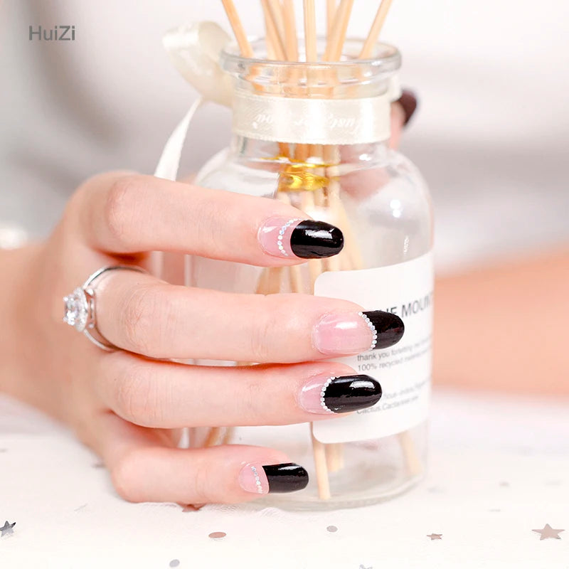 Huizi Uv Gel Hot Sale Nail Sticker New Design LED Lamp Gel Nail Sticker