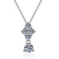 New Arrival Factory Wholesale D Color 0.9Carat Full Moissanite Diamond with GRA  Certificate Special Design Moissanite Necklace