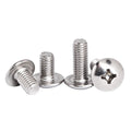 Hot General Round Head Phillips Stainless Steel Screws Black Phillips Screw Factory Wholesale Mushroom Head