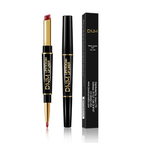 Wholesale 12 Colors Double-ended Non-stick Cup Lipstick Lip Liner Waterproof Long Lasting Lip Gloss