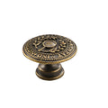 Antique Light Luxury Zine Alloy Antique Bronze Handles Single Hole Easy Install Furniture Handles for Kitchen Drawer Living Room