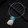 TongLing European Minimalist Choker Necklace Female Geometric Charm Necklace for Daily Wearing