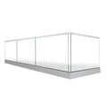 Reilbu Terrace Railing  Design for Modern Style   Aluminum Stairs U Channel Glass Railing
