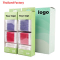 Double Head Cleaning Qtips Ear Cleaning Sticks Customized Q Tips Cotton Ear Buds Makeup Cotton Swabs With Gift Paper Box
