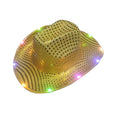 2025 Party Fancy Dress Led Cowboy Hat Led Sequin Hat