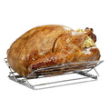 Adjustable Stainless Steel Folding Baking Rack for Charcoal Grill BBQ Camping Use Easily Cleaned Roast Chicken Rack Modern