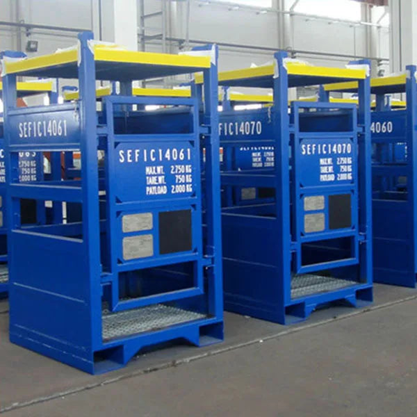 Good Quality 3*4 4*4 With 12/16 Cylinders Oxygen N2 Argon Steel Rack Gas Cylinder Bundle for 40L 50L Gas Cylinder
