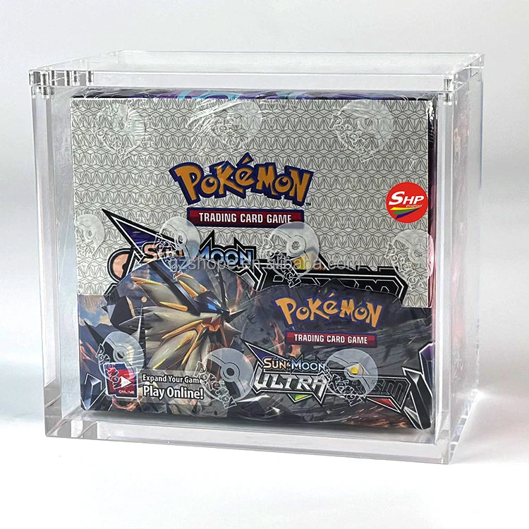 SHP Wholesale Acrylic Pokemon Booster Box Evolving Skies Japanese Trading Card Game English ETB Collectible Acryl Display Case