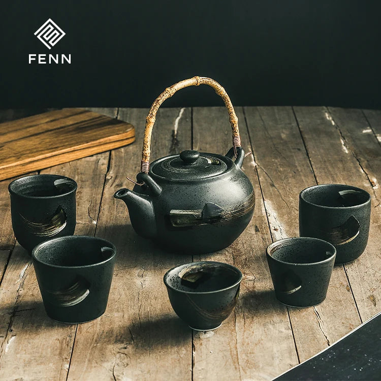 FENN Arabic Style Chinese Ceramic Tea Pot Set Coffee Pot Porcelain in Bulk