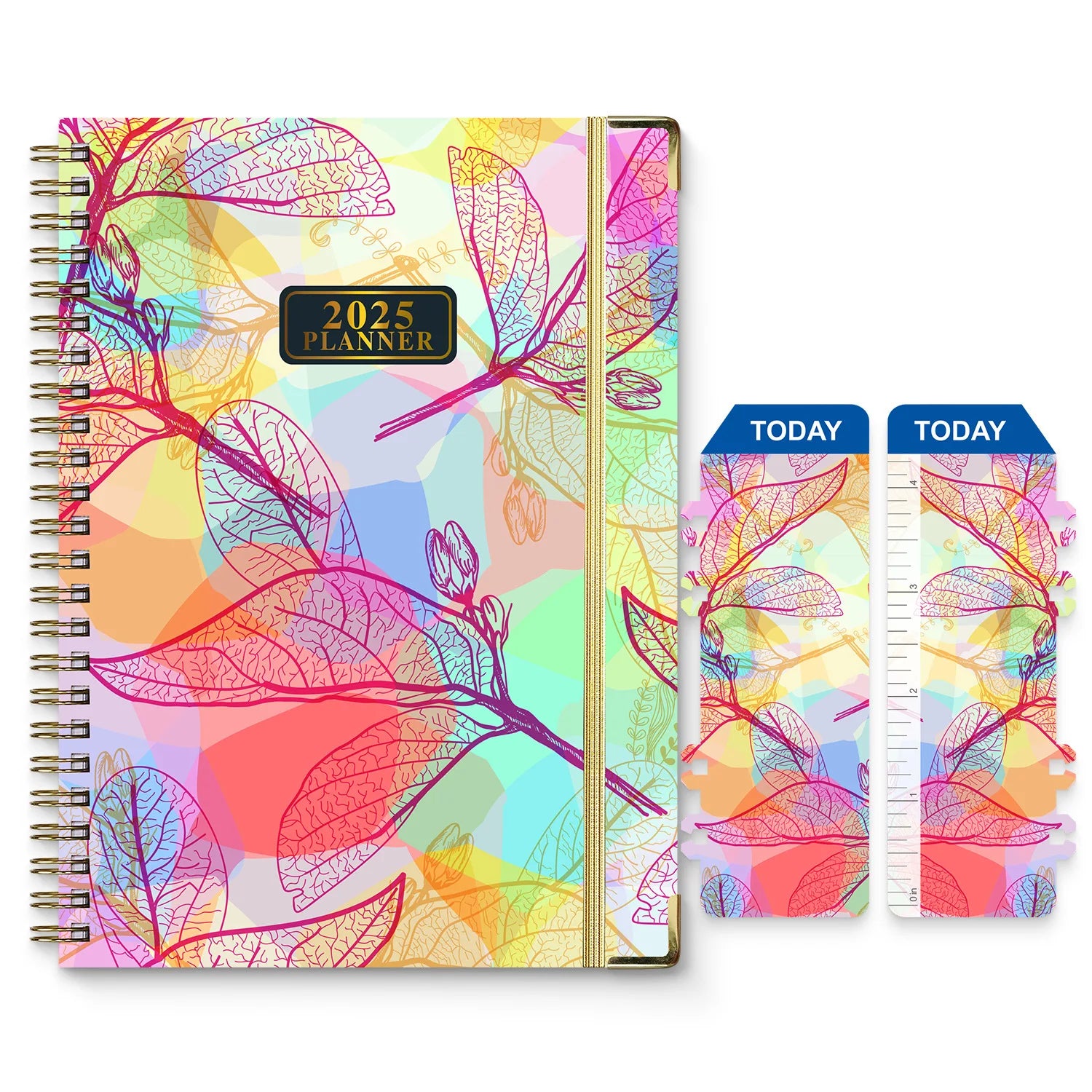 2025 A5 Spiral Notebook 365 Days English Planner Journal for Work and Daily Schedule