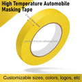 Premium Yellow Crepe Paper Masking Tape Automotive Grade 120℃ Resistant Auto Body Refinish Painting Clean Edge Protection MegaBDM