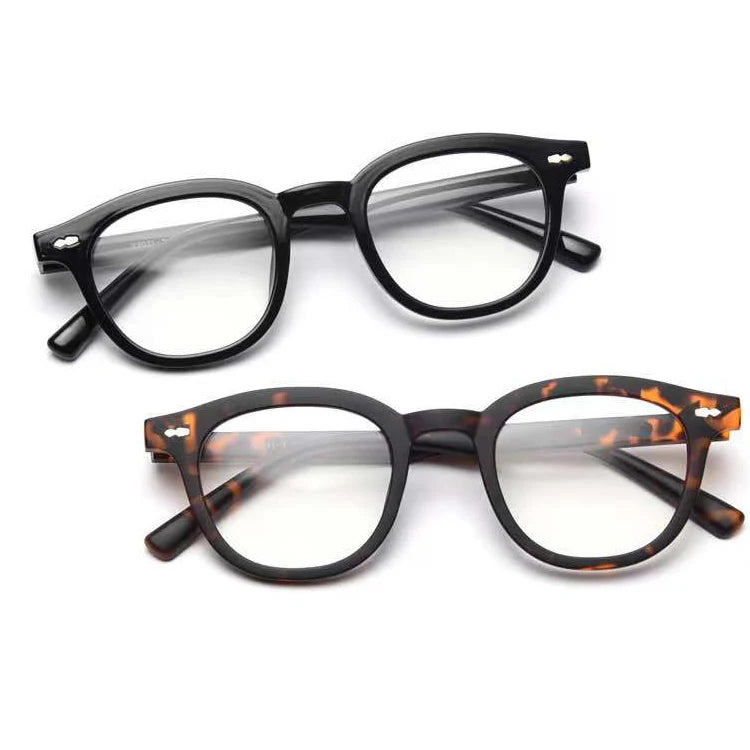 Wenzhou Factory TR90 Unisex Optical Frame Vintage Flat Eyeglasses Ins Trendy Myopia Glasses Frame