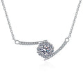 New Trendy Pt950 Gra Certificate Vvs D Color Women Fashion Jewelry Moissanite Necklaces 925 Sterling Silver