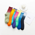 WY-025 Factory Wholesale Dip Dye Women and Men Unisex Sports Athletic Basketball Best Cotton Quality Crew Socks
