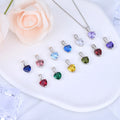Merryshine S925 Sterling Silver Birthday Gifts Valentines Mothers Day Gifts Birthstone Necklace for Women