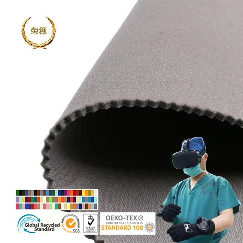 Nylon Knitted Fabric Compound Polyurethane Ok Cloth Sports Protective Smart Wear Physical Therapy Product Fabric