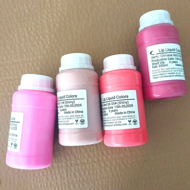 Private Label 250ml Lip Gloss Multi Color High Pigment Make Your Logo Shiny Lipgloss Vegan Glossy Lip Tint Pigment