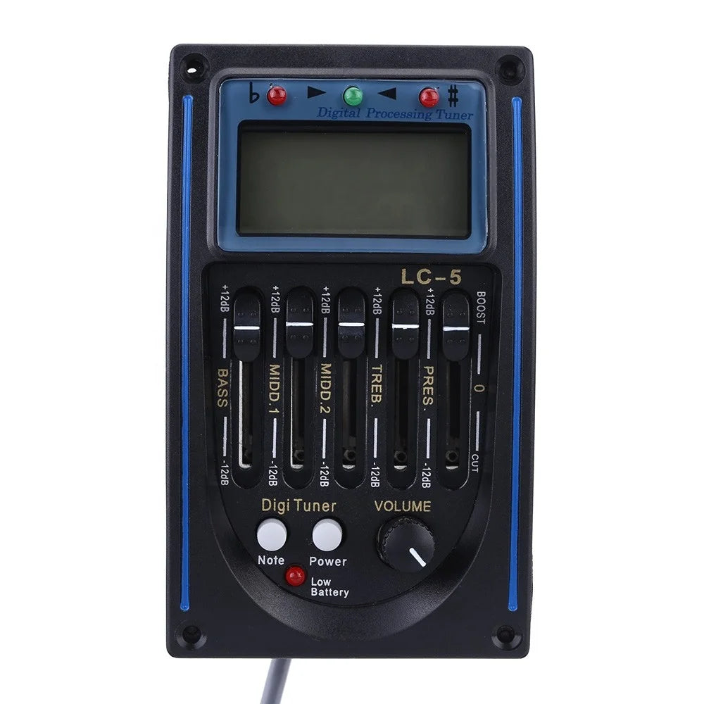 Emg with Tuner LC- 5 EQ Wholesale 5 Band Equalizer System Acoustic Guitar Pickup Adeline Music Guitarguitar Pickuppickup 98*76