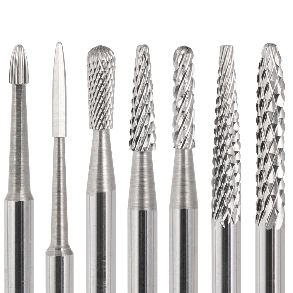 Professional Carbide Nail Drill Bits Milling Cutter Cuticle Clean Polishing Removing Rhinestones for Manicure Pedicure
