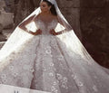 New Fashion Luxury Beaded Lace Hand-embroidered High-quality Large Trailing Temperament Wedding Dress