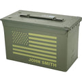 Factory Price USGI Steel Waterproof 9mm Ammo Box Custom M2A2 50cal Size Embossed Industrial Craft Ammo Packing Use 5.56 or 9mm