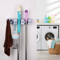 Kitchen Organizer Plastic Mop Rack Holder for Brushes and Brooms Household Storage Rack with Gadgets Accessory for Tools