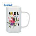 Bestsub 18oz 540ml Borosilicate Beer Mug Glass Frosted Sublimation Blanks Wholesale Cheap Price for Glass Drinkware