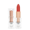 Transparent Tube Packaging Waterproof Vegan Mineral Private Label Custom Nude Moist Lip Shine Lipstick with 10 Colors