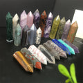 1KG Natural Crystal Healing Quartz Amethyst Quartz Hexagon Prism Crafts Stone Hexagon Column Point Towel Ornaments