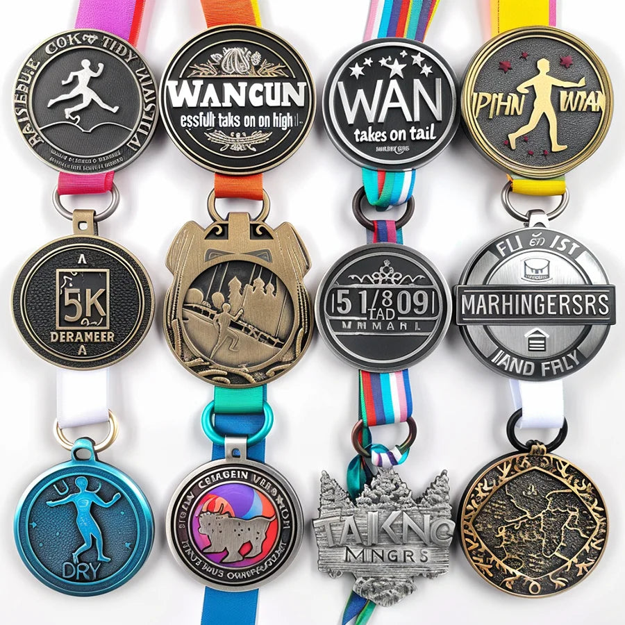 Factory Custom Desgin Medallion Marathon Sport Running Family Darts Boxing Medal Award Blank Metal Karting Mountain Coin Medal