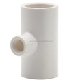 PVC Tee Fittings Plastic Connector for Threaded Nipples Chicken Drinker Waterer Reducing Tee for Schedule 40 Piping with 1/8''