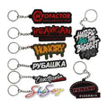 Custom Soft PVC Keychain Key Chain / Soft Rubber Keychains / Silicone Keyring 2D/3D Rubber Pvc Keychain With Your Logo Name