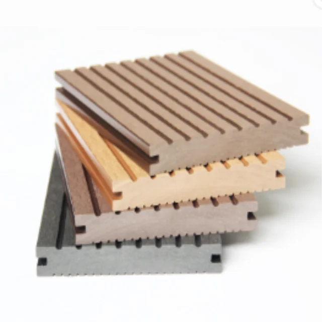 Eco-friendly Modern Anti-slip Waterproof Brushed Wpc Decking for Outdoor Engineered Wood Flooring 140X30mm MegaBDM