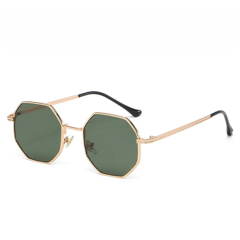 2024 Fashionable Custom Logo Sunglasses Retro Metal Acrylic UV400 4 Colors Unisex Designer Glasses for Men Women