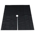 3.2oz 4.9Ft*4.9Ft Landscape Weed Barrier Fabric Heavy Duty Landscaping Weed Mat Black Plastic Ground Cover