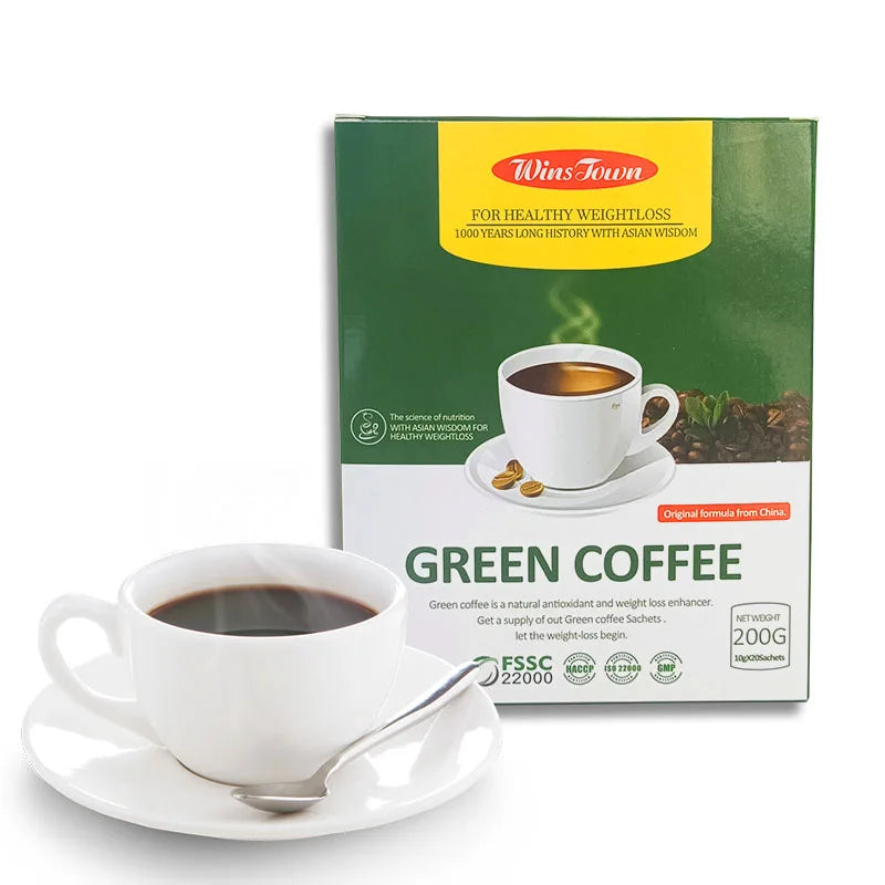Natural Antioxidant Green Coffee Nut-Flavored Sugar-Free Slimming Coffee Boxed Fast Weight Loss Enhancer Effective Removing Fat