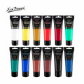Xin Bowen Art Paint Professional 75ml 12 Colors Tube Packing Acrylic Paint Non-toxic Pigment Acrylic Color With EN71 CPC MSDS