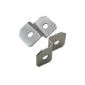 Heavy Duty Universal 17*26mm Z-shaped Iron Silver Zinc Plated 0.8mm Thick Triangle Right Corner Brace Picture Wood Frame Bracket