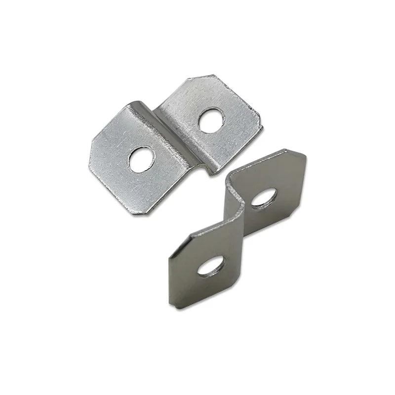 Heavy Duty Universal 17*26mm Z-shaped Iron Silver Zinc Plated 0.8mm Thick Triangle Right Corner Brace Picture Wood Frame Bracket